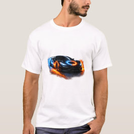 Camiseta Abasteça o Carro Esportivo Neon Fire