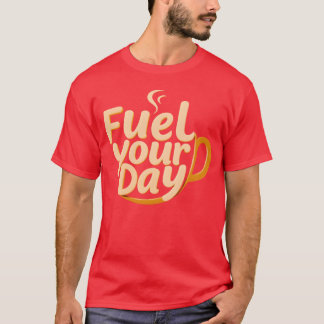Camiseta Abasteça Seu Dia Energize com a família Café