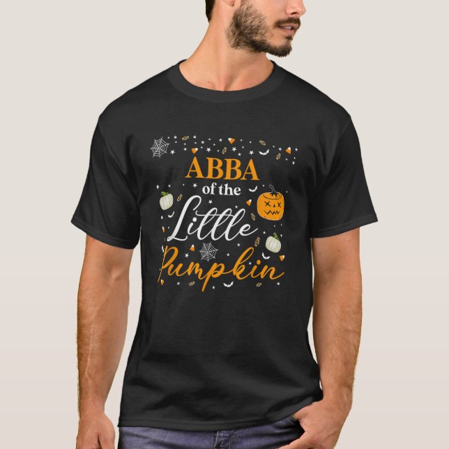 Camiseta Abba Da Pequena Família De Abóbora Que Corresponde (Frente)