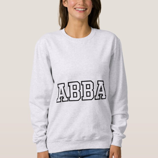 Camiseta Abba Name Typography Design (Frente)