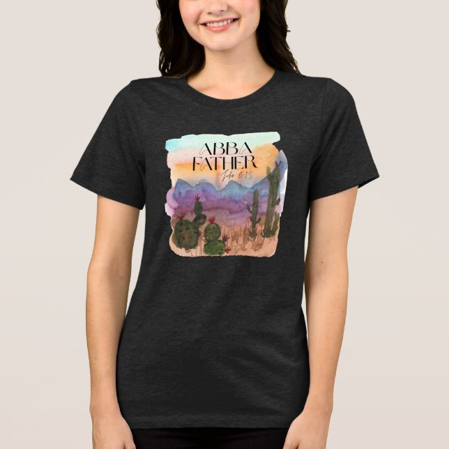 Camiseta Abba Pai Aquarela (Frente)