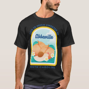 Camiseta Abbeville South olina SC Peach Tourist Souvenir