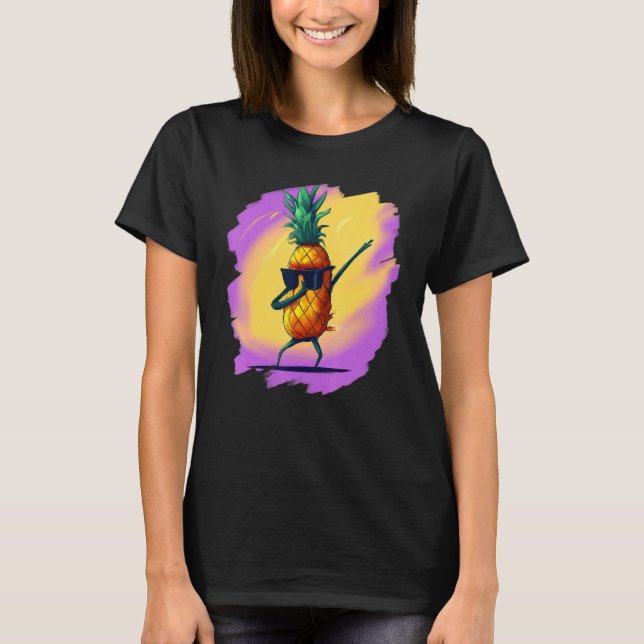 Camiseta Abbing Pineapple Aloha Sunglass Beach Dance Haw (Frente)