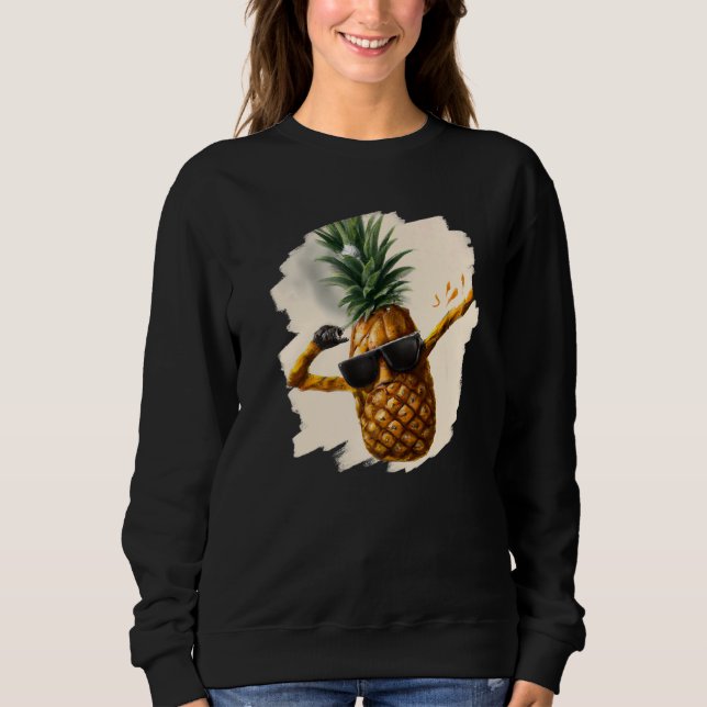Camiseta Abbing Pineapple Aloha Sunglass Beach Dance Haw (Frente)