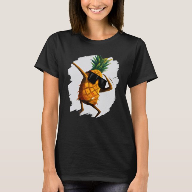 Camiseta Abbing Pineapple Aloha Sunglass Beach Dance Haw (Frente)