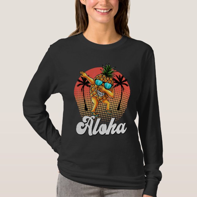 Camiseta Abbing Pineapple Sunglass Aloha Hawaii Summer P (Frente)