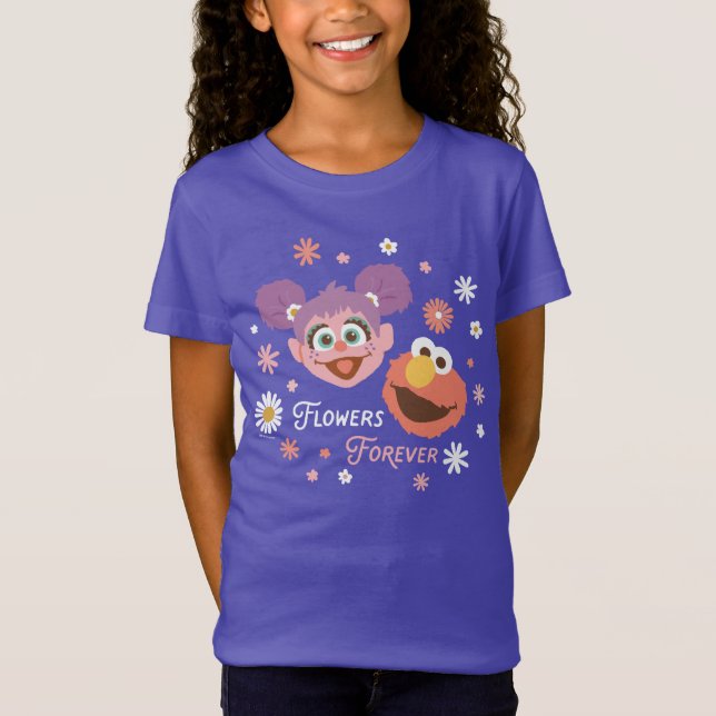 Camiseta Abby Cadabby & Elmo | Flores para Sempre (Frente)