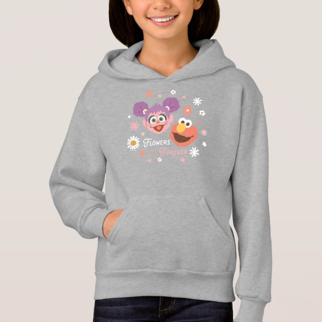 Camiseta Abby Cadabby & Elmo | Flores para sempre (Frente)