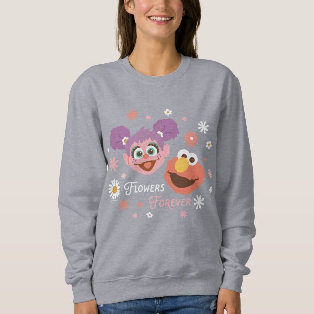 Camiseta Abby Cadabby & Elmo | Flores para sempre (Frente)