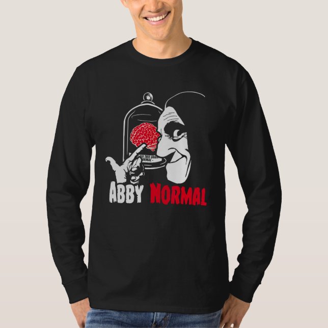 Camiseta Abby Normal Brain Costume de Natal anormal (Frente)