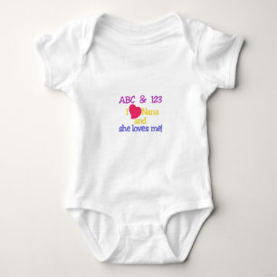 Camiseta ABC & 123 I Nana E Ela Me Ama!