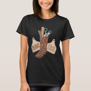 Camiseta Abc 123 Professor Vida Ocidental Cowboy Cowgirl En