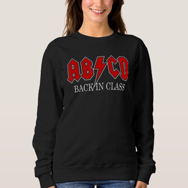 Camiseta Abcd Back in Class Teacher 1st Day of School Retur (Frente)