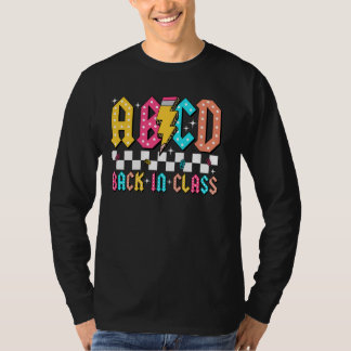 Camiseta ABCD Black in Class Teacher Study First Day Back