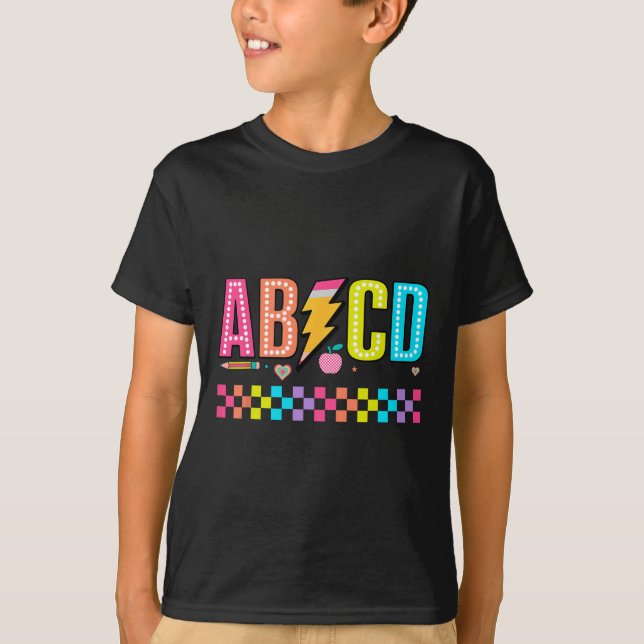 Camiseta Abcd De Volta à Escola  (Frente)