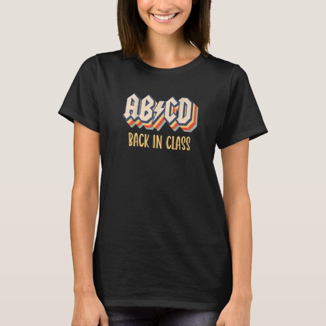 Camiseta Abcd De Volta À Escola 1 (Frente)