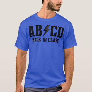 Camiseta ABCD de volta na classe 3