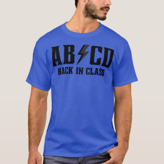 Camiseta ABCD de volta na classe 3