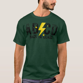 Camiseta ABCD de volta na classe 4
