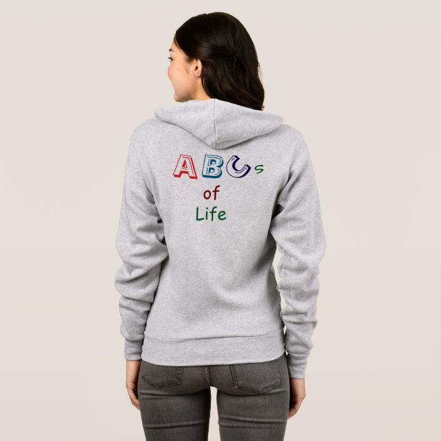 Camiseta ABCs da Vida (Parte Traseira Completa)