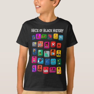 Camiseta Abcs Do Mês Da História Negra Orgulho Para Mulhere