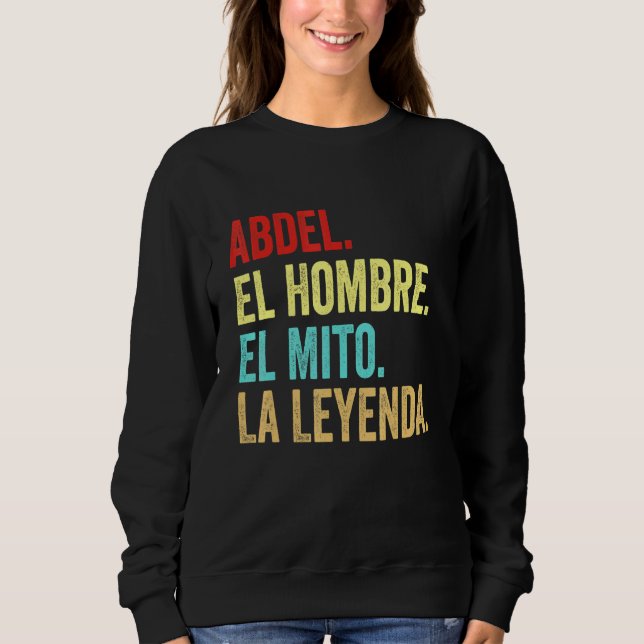 Camiseta Abdel El Hombre El Mito La Leyenda Regalo Para Abd (Frente)