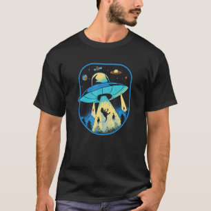 Camiseta Abdução de Alienígenas do Dinossauro Ufo 2