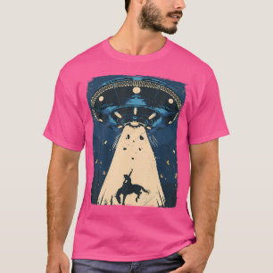 Camiseta Abdução de alienígenas do Espaço Exterior do Vaque