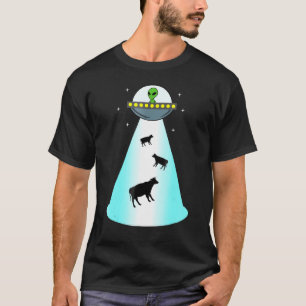 Camiseta Abdução de Vaca por ET Ovni Alien