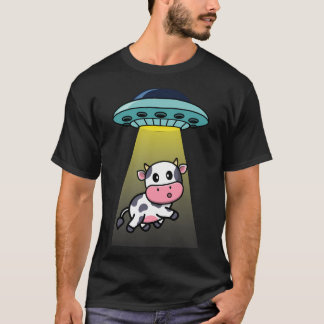 Camiseta Abdução De Vacas alienígenas Voando Ufo