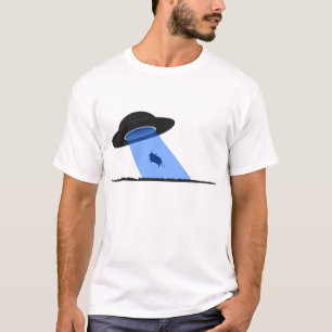 Camiseta Abducção estrangeira da vaca