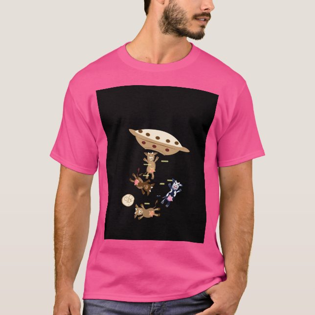 Camiseta Abduções De Vaca (Frente)