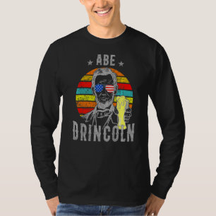 Camiseta Abe Drincoln4th De Julho Abraham Lincoln Men