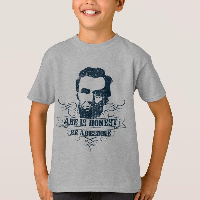 Camiseta Abe é honesto seja Abesome (Frente)