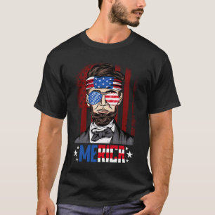 Camiseta abe lincoln American flag patriotas homens 4 de ju