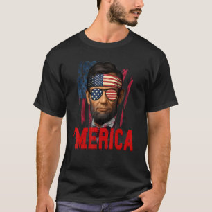 Camiseta Abe Lincoln Merica Independência Dia 4 De Julho