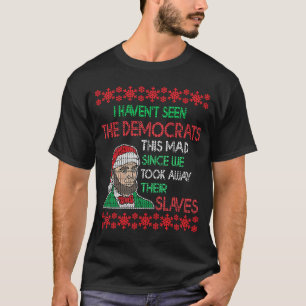 Camiseta Abe Lincoln Natal Não Vi Democratas