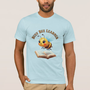 Camiseta Abeelha Ocupada Aprendiz Desenho de Abelha Cute Le