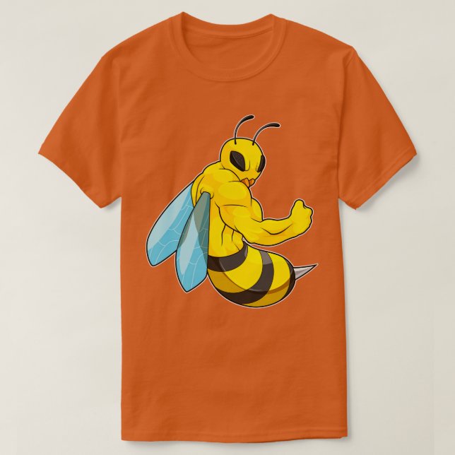 Camiseta Abeha como Fisiculturista (Frente do Design)