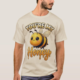 Camiseta Abeia de São Valentim Fofa – Você é Meu Mel