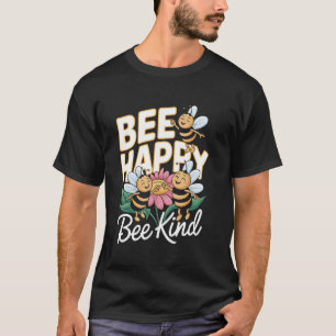 Camiseta Abeia Feliz Abeia Gentil Apicultor Divertido