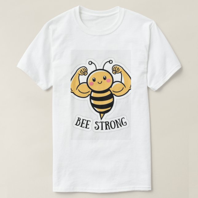 Camiseta Abeia Forte. (Frente do Design)