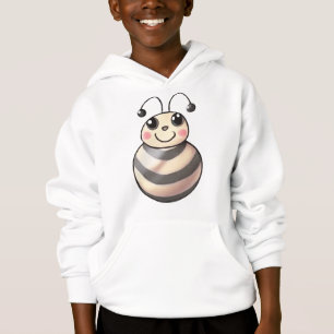 Camiseta Abeille Cartoon Fofa, Desenho de Abelha Sorridente