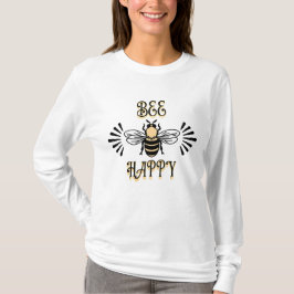 Camiseta Abeja Feliz | Cores Vintage Abelha Mel