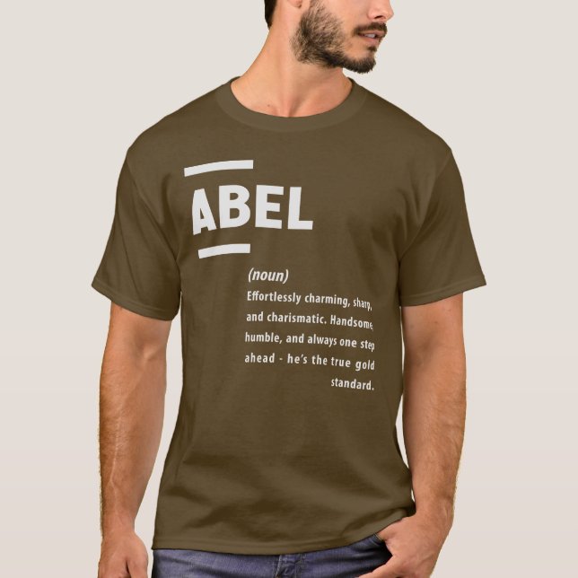 Camiseta Abel Definition Name Abel (Frente)