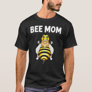 Camiseta Abelha Bonita Para Mamãe Mamãe Mama Aroma De Abelh