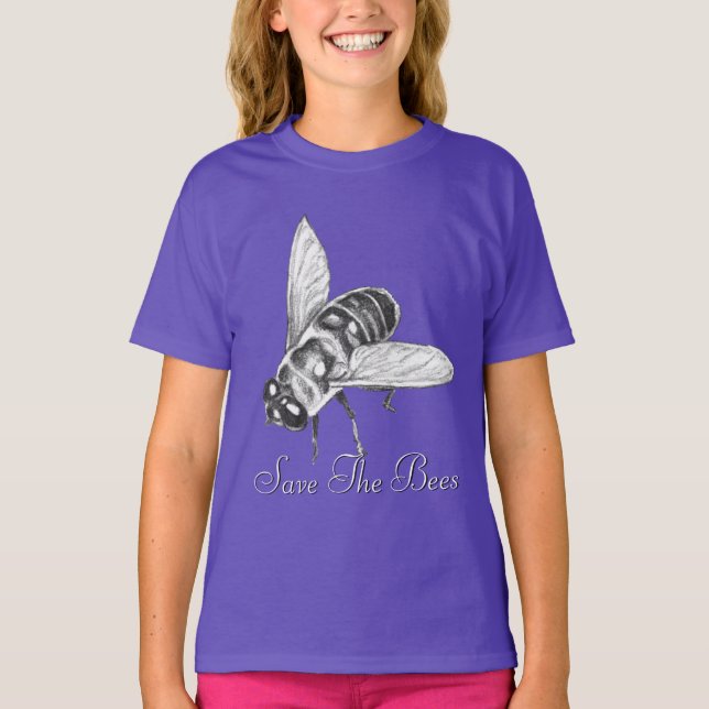 Camiseta Abelha Camisa Abelha Mel Salve as Abelhas (Frente)