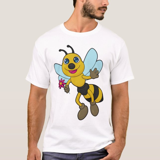 Camiseta Abelha com Flor (Frente)