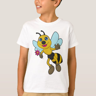 Camiseta Abelha com Flor