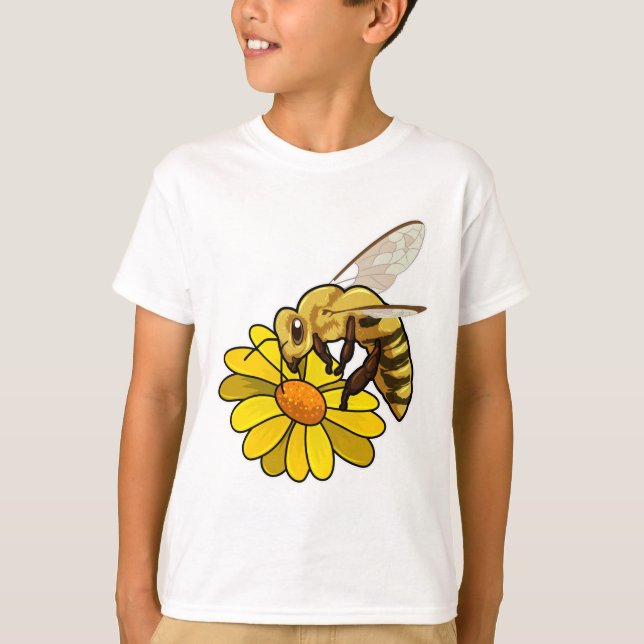 Camiseta Abelha com Flor (Frente)